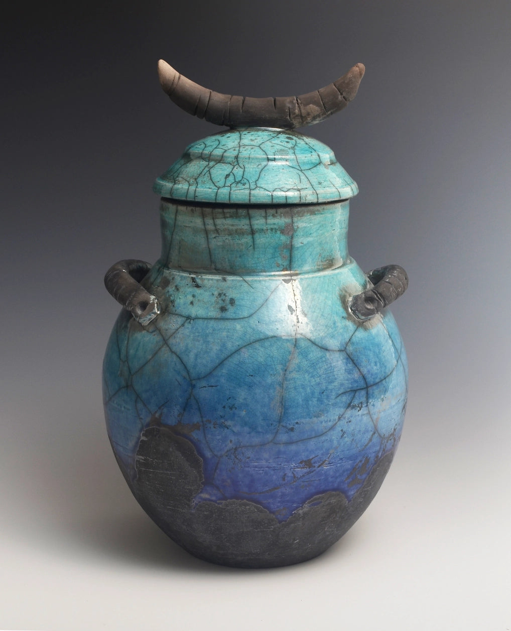 Raku Jar with Lid