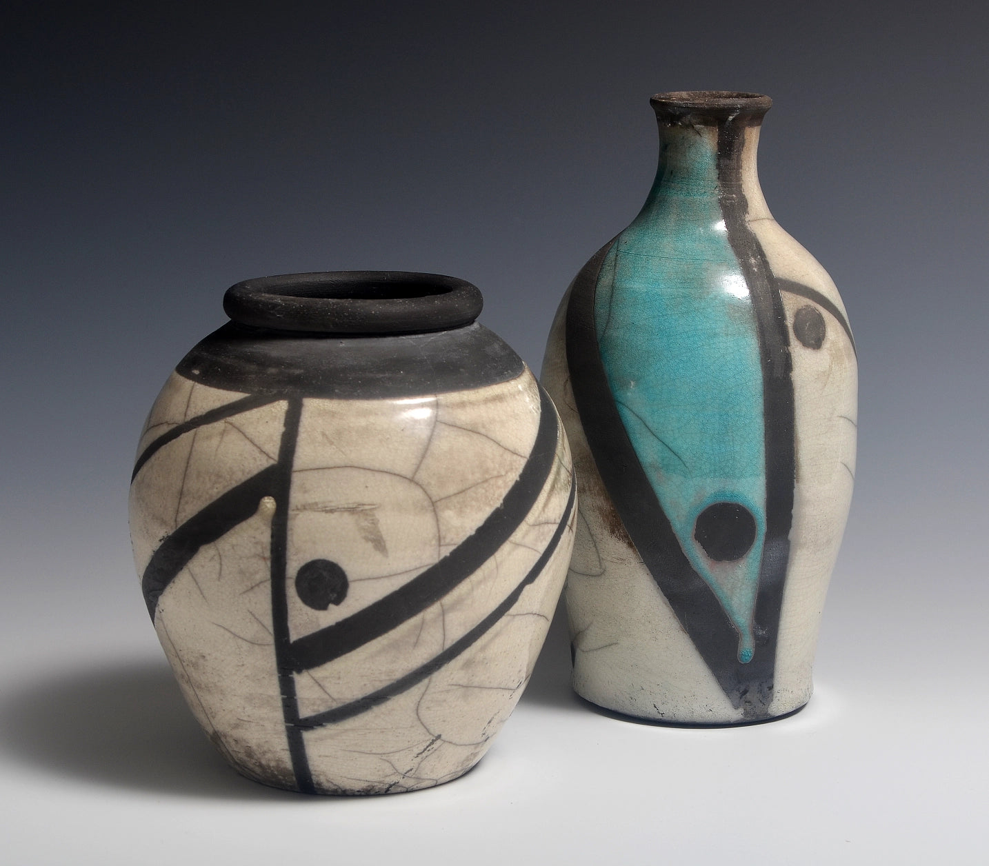 Raku Vases