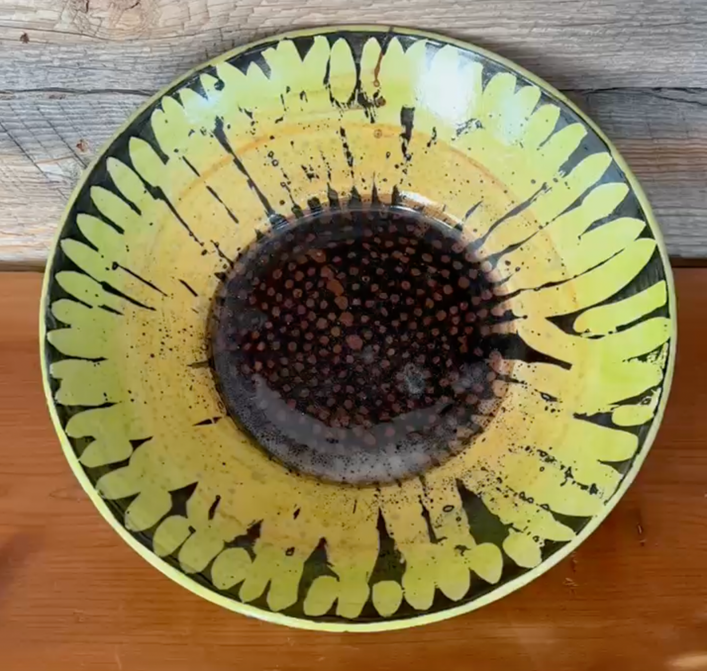 Glazed Sunflower bowl